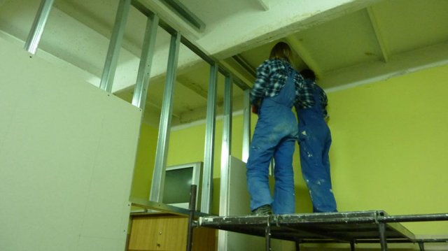 Prace budowlańców