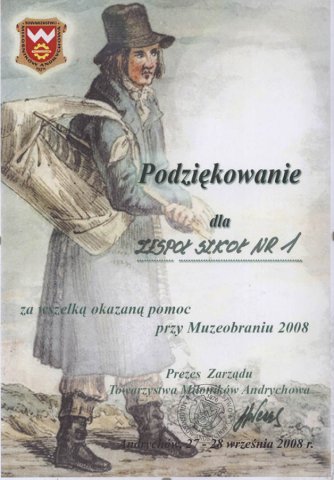 Podziękowania i Wyróżnienia
